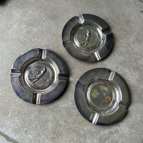 Stainless steel ashtray - 3x,