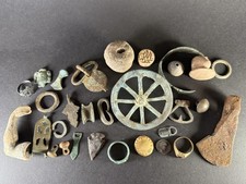 JOB LOT OF 30 DETECTOR FINDS & OTHER ANCIENT ITEMS - READ DESCRIPTION - A64Z4
