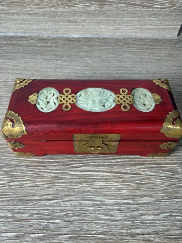 Vintage chinese brass red - chinese,