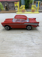 1997 Matchbox '57 Red Chevrolet with Silver Stripes 1:66 Scale ~ Mint Condition
