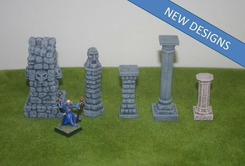 28mm wargames scenery pillars - wargames,