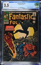 FANTASTIC FOUR #52 CGC 3.5 OWW 1ST APP OF BLACK PANTHER/ T'CHALLA #4562806020