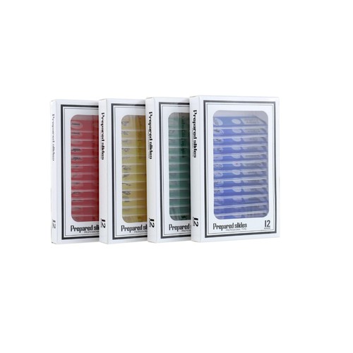 Prepared microscope slides - 48,