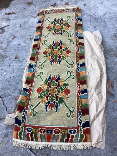 New hand knotted tibetan rug - knotted,
