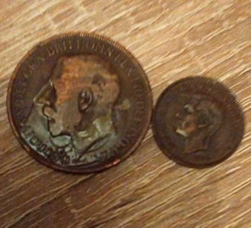 King george british coin lot - george, v