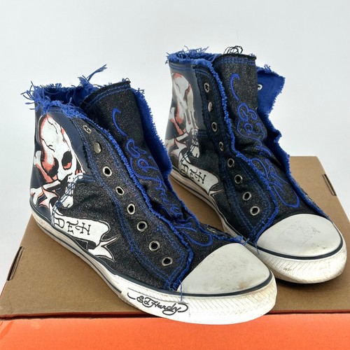 Y2k hardy flaming skull - flaming,