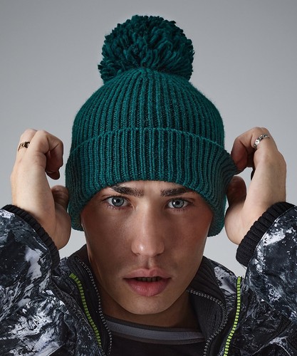 Winter bobble beanie - hat, mens