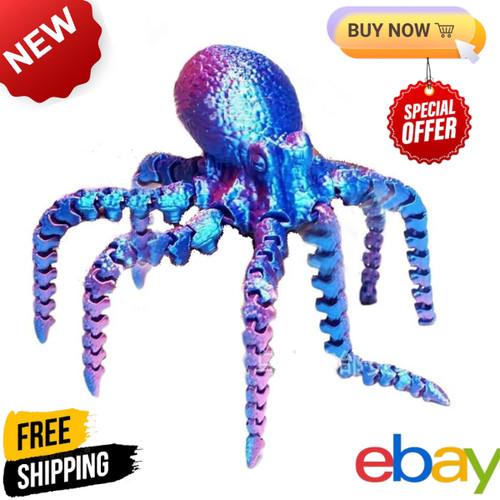 Printed octopus figures - octopus,