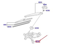 New Genuine TOYOTA YARIS WIPER