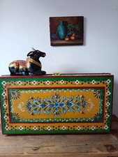 Vintage trunk hand painted