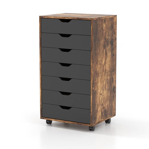 Costway drawer chest mobile - costway, 7-drawer