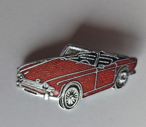 Vintage enamel triumph tr4 - enamel, of