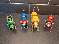 4 X PLAYMATES VOLTRON LEGENDARY DEFENDER YELLOW BLUE RED & GREEN LIONS FIGURES 