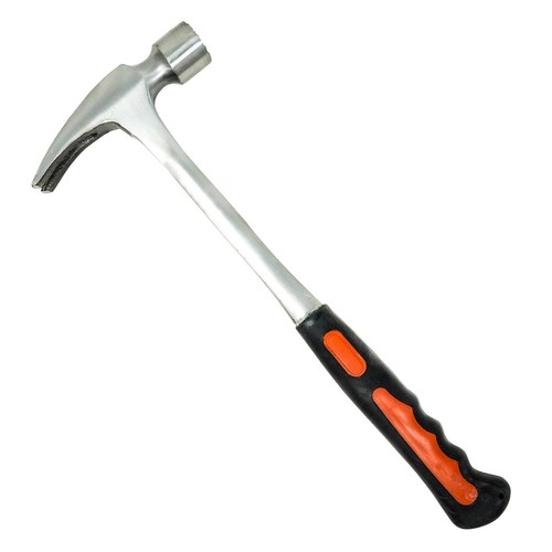 Claw hammer steel shaft rubber - steel,