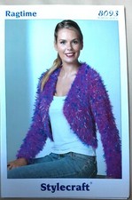 New Original Stylecraft Ragtime Ladies Shrug Knitting Pattern 8093