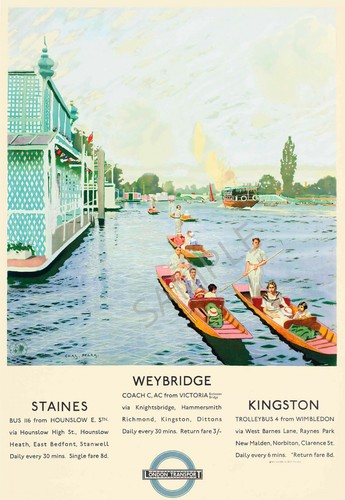 Vintage railway poster - railway,