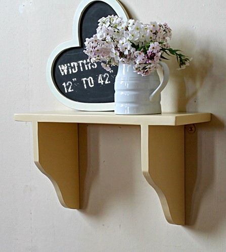Rustic wooden wall shelf - wooden,