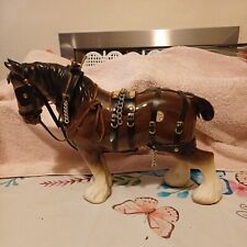 Melrose Pottery Co Shire Horse In Full Harness