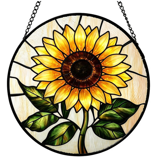 20cm stained glass sunflower - 20cm,