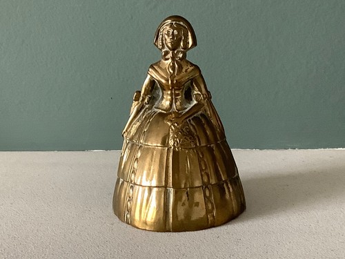 Vintage brass crinoline lady - crinoline,