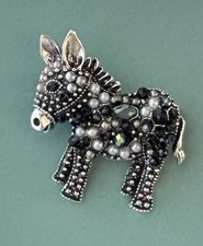 Donkey vintage style brooch