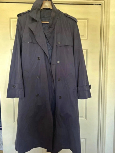 Trench coat navy - navy, long