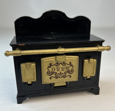 Sylvanian Families Black Kitchen Wood Burner Stove Oven Cooker Calico Critters