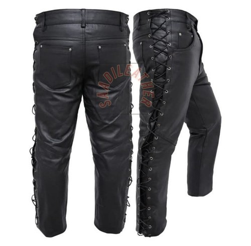 Men black genuine leather - black,