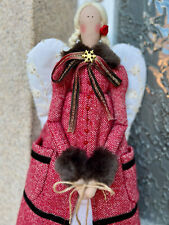 Tilda Vintage Winter Angel  Rustic doll New Year home decor Christmas gift