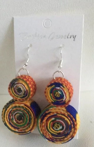 African print handmade - print, earings