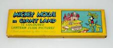 Mickey Mouse in Giant Land Vintage 1930s Walt Disney Magic Lantern Slides Set