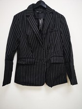 I SAW IT FIRST BLACK OVERSIZED PINSTRIPE BLAZER