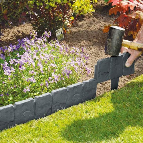 Pack lawn edging - lawn, cobbled