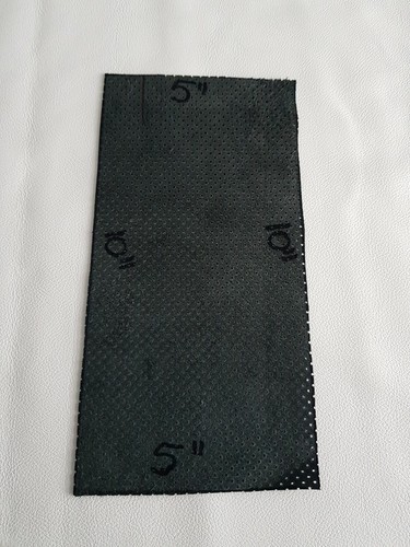 Black perforated genuine - perforated,