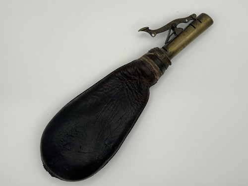 Antique leather brass gun - &,