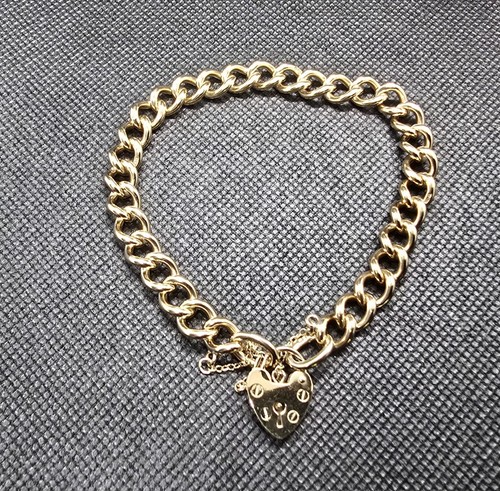 Ladies 9ct yellow gold curb - 9ct,