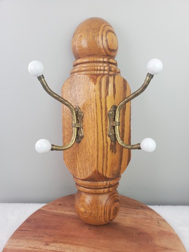Vtg oak brass - vtg,