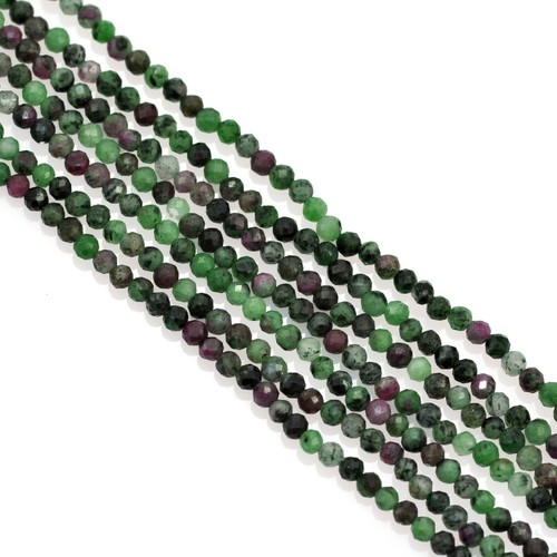 Faceted round gemstone small - round,