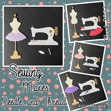 Mannequin with Skirt Sewing Machine Needle Design Fashion Tailors Dummy Die Cuts