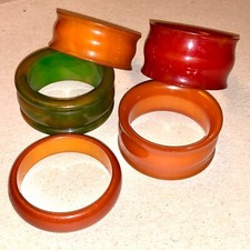 5 x 1930's Bakelite Napkin