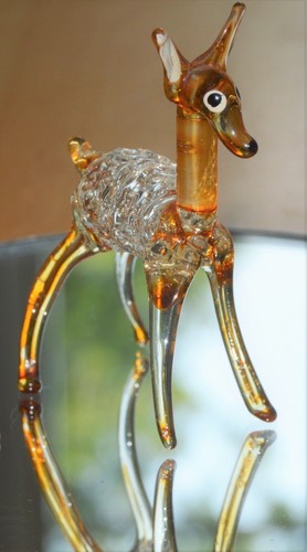 Vintage blown spun clear art - vintage, blown/spun