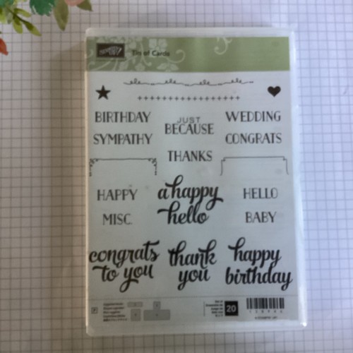 Stampin tin cards - of,