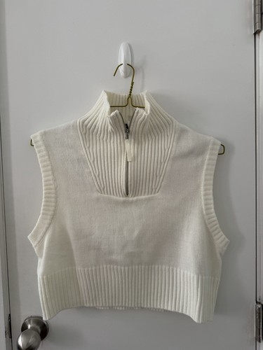 Divided knit white sweater - divided,