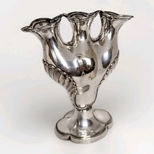 Antique Silver Plated Bud Vase