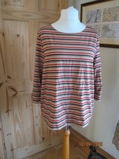 Ann Harvey striped 3/4 sleeve