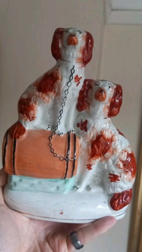 Antique staffordshire spaniel - antique,