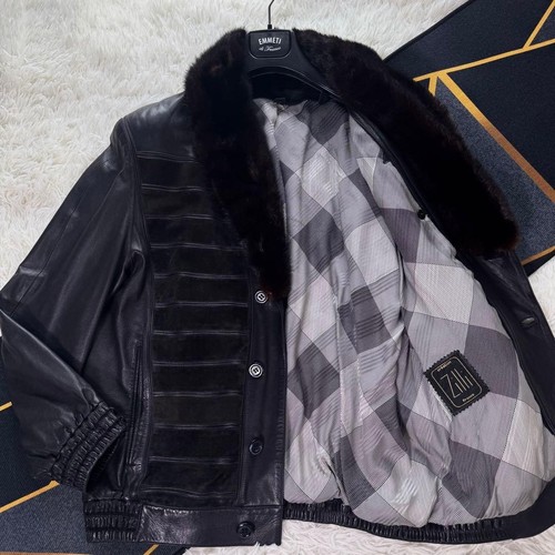 Zilli leather mink fur - leather,