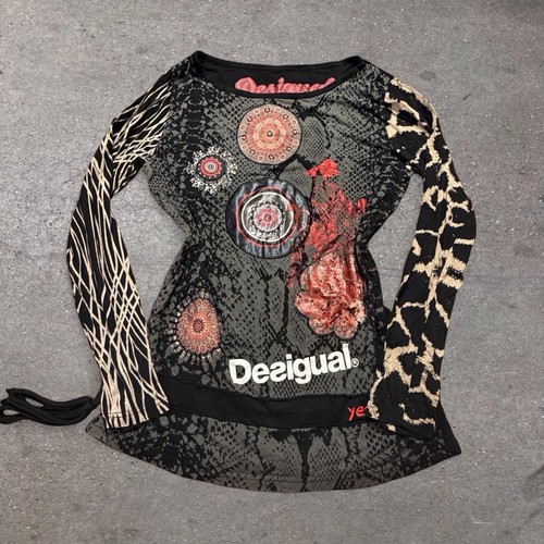Y2k vintage desigual long - y2k,