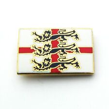 ENGLAND 3 LIONS ST GEORGE LAPEL BADGE - St George's Day, Flag, Patriotic