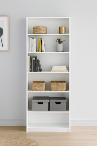 Maine deep bookcase white - deep,